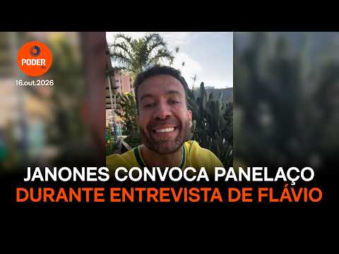 Janones pede panelaço durante entrevista de Flávio Bolsonaro na TV