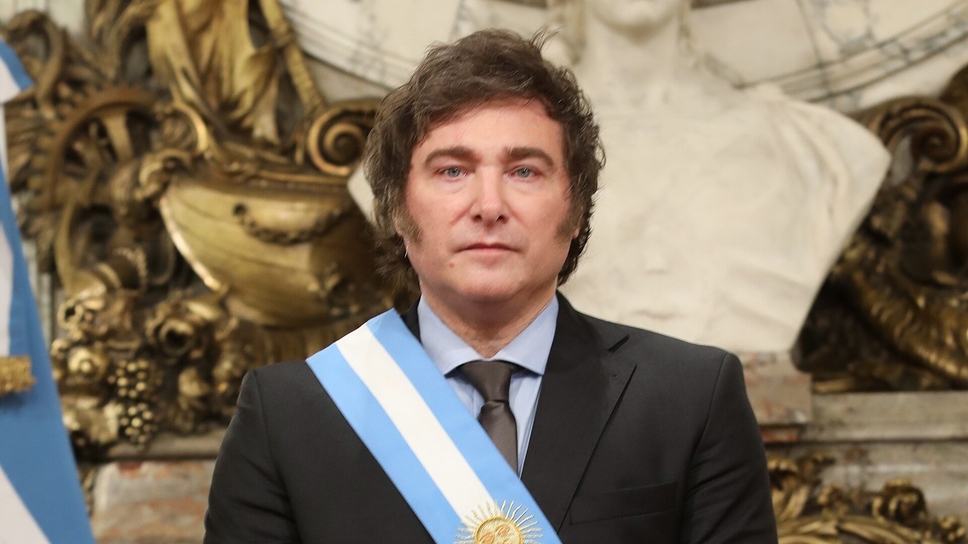 Foto de Javier Milei, presidente da Argentina